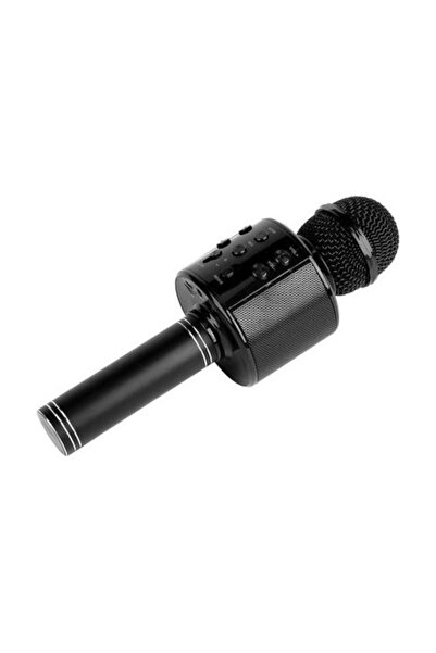 OEM Microfon Karaoke, cu Bluetooth și wireless, difuzor integrat, culoare neagră