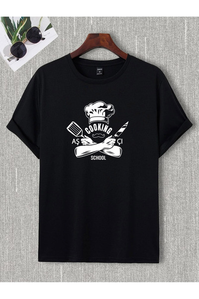 donamod Unisex Stylish Comfortable Oversize Cotton Crew Neck T-Shirt with Spe...