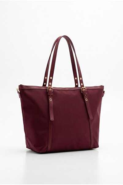 Lilivo Bags Dorina Geniş Hacimli Paraşüt Kumaş Omuz Çantası Bordo