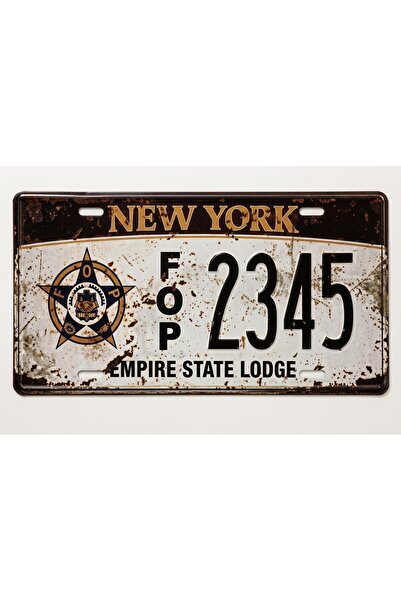 Generic Brand Metal Car License Plate Vintage Style Decoration Plate