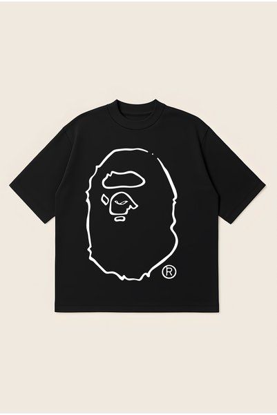 Moon Dancer Bape X Joshua Vides Printed Oversize Boxy Cut Unisex 100% Cotton ...