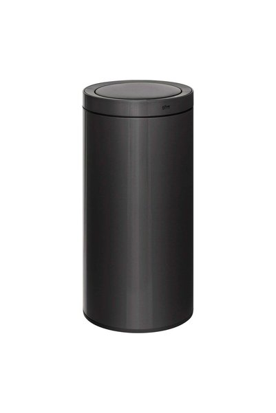FİVE Coș de gunoi automat din metal 40L, Negru - Delta