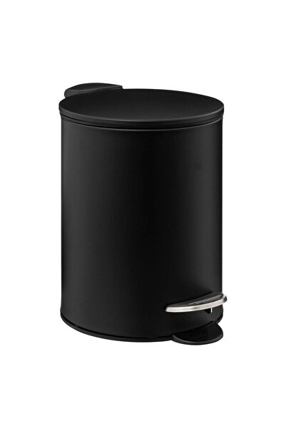 FİVE Coș de gunoi metalic cu închidere lentă 3L, Negru - Colorama