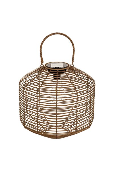 Atmosphera Lampă de exterior CUBA solară Bej - H. 30 cm