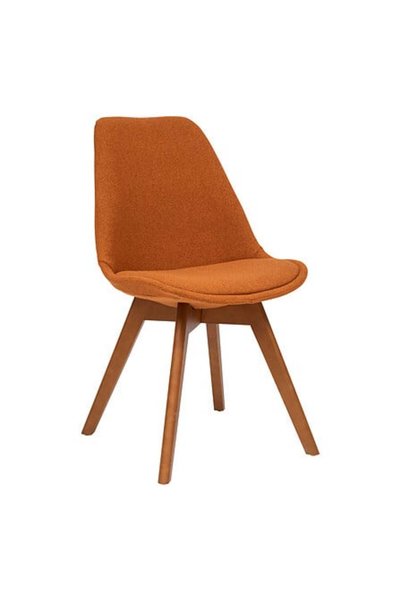 Atmosphera Scaun de dining, Baya, Ambra, lemn/textil vintage