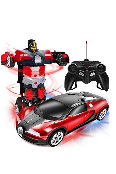 Arabest Children's Remote Control Transformation Car Robot,360 Degree Rotatin...