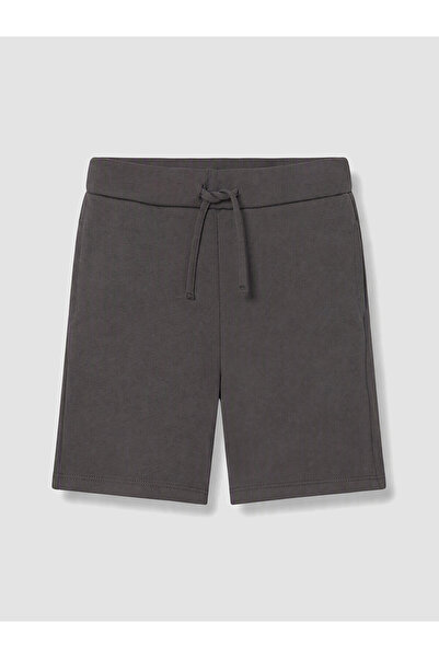 LC Waikiki Lcw Kids Anthracite Lace-Up Shorts for Boys