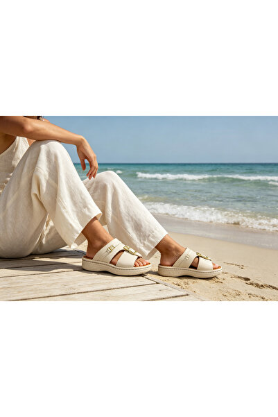 Huanhuan Shoe صنادل شاطئية للرجال ذات نعل سميك مقاومة للانزلاق ومتينة؛ أحذية ...