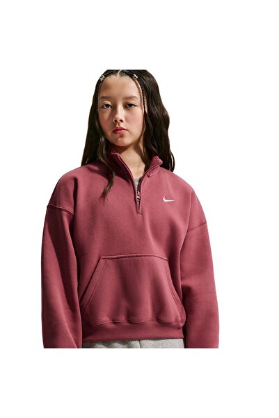 Nike G NSW STUDIO FLC QZ OS TOP IM4948-654 Ροζ