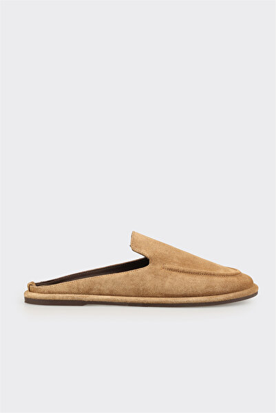Elle Shoes Naturel Deri Kadın Sabo