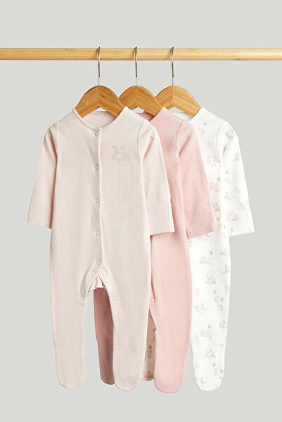 MOTHERCARE مجموعة من 3 قطع من ملابس النوم الوردية الأولى