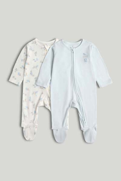 MOTHERCARE عبوة من قطعتين من ملابس النوم الأولى بسحاب