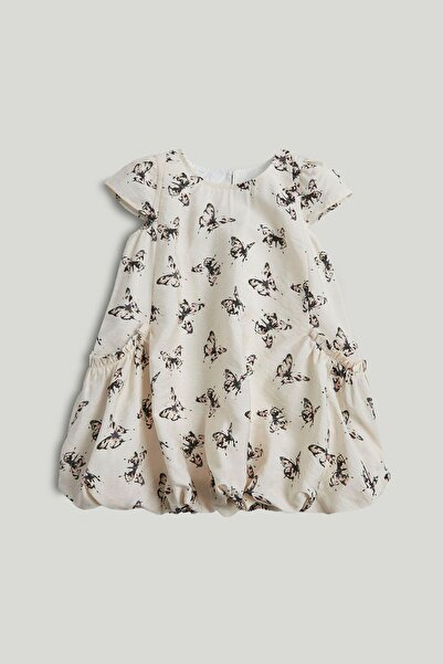 MOTHERCARE White Butterfly Crinkle Dress