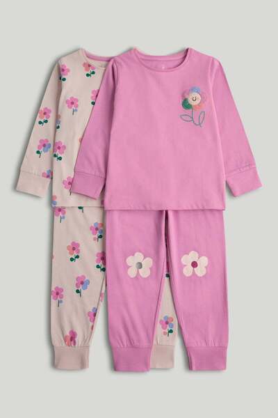 MOTHERCARE 2 Pack Floral Fun Pyjamas