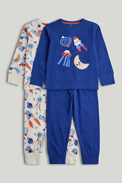 MOTHERCARE طقم بيجامات فضائية من قطعتين