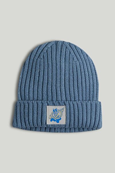 MOTHERCARE Blue Knitted Beanie Hat
