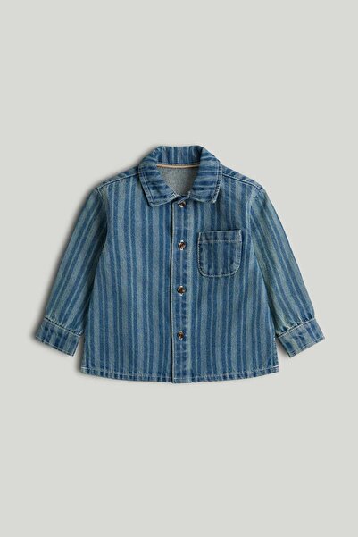 MOTHERCARE قميص دينيم مخطط