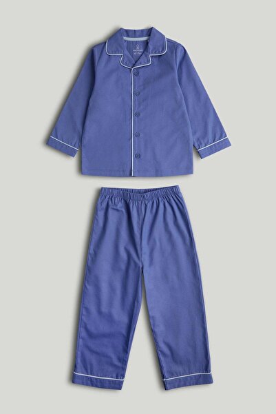 MOTHERCARE بيجامة قطنية زرقاء