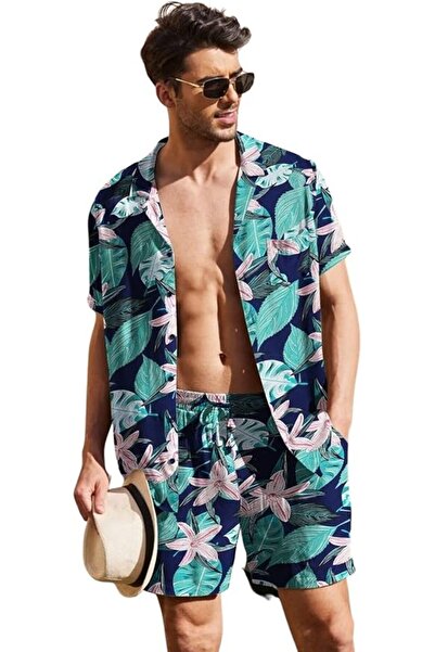Leriya Fashion Unisex Night Dress || Tropical & Striped Rayon Nightwear