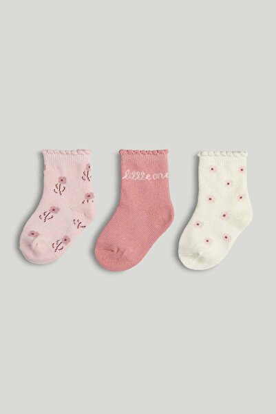 MOTHERCARE 3 Pack Floral Baby Socks