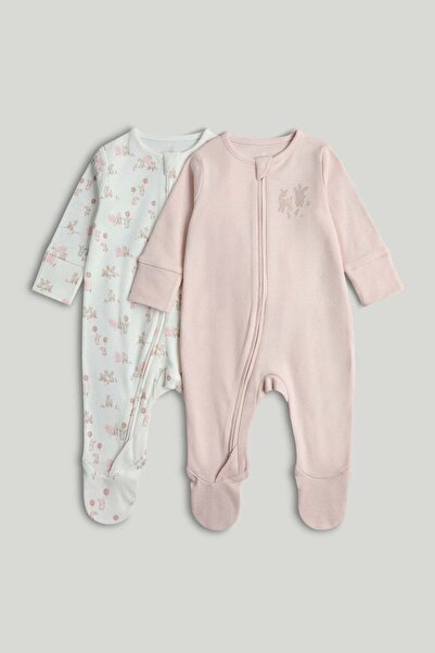 MOTHERCARE عبوة من قطعتين من ملابس النوم الأولى بسحاب