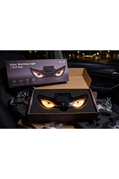 DubaiGallery LED Evil Eye Solar Warning Light for Vehicles – Creative Automot...