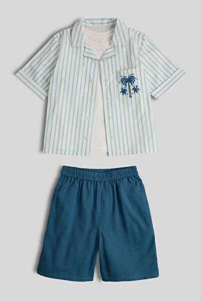 MOTHERCARE Shirt, T-Shirt and Shorts Outfit