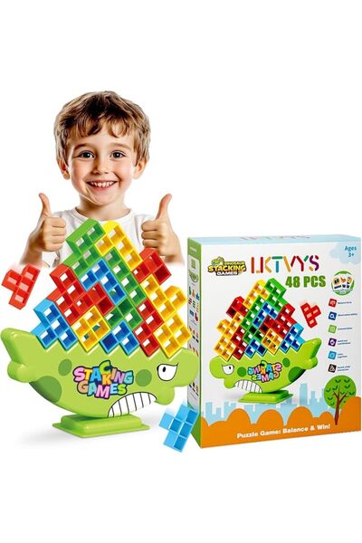 GENERAL kids games, Balance Game, 48 PCS Stacking Game, Engaging Board Games ...