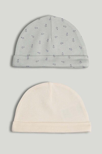 MOTHERCARE 2 Pack Cotton Baby Hats