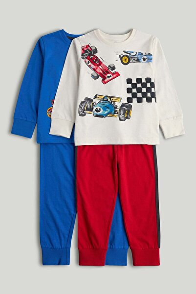 MOTHERCARE 2 Pack Race Car Pyjamas