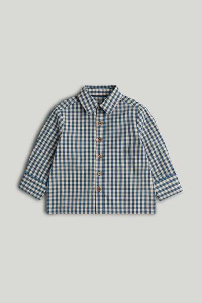 MOTHERCARE Blue Gingham Shirt