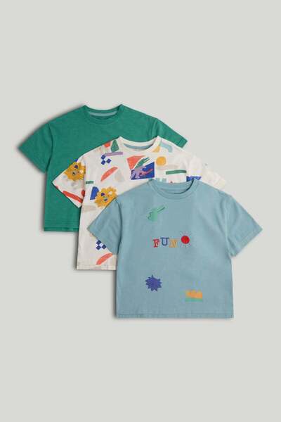 MOTHERCARE 3 Pack Fun T-Shirts