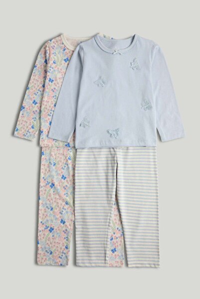 MOTHERCARE 2 Pack Floral Butterfly Pyjamas