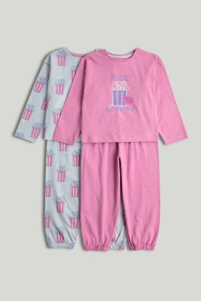 MOTHERCARE 2 Pack Popcorn Pyjamas
