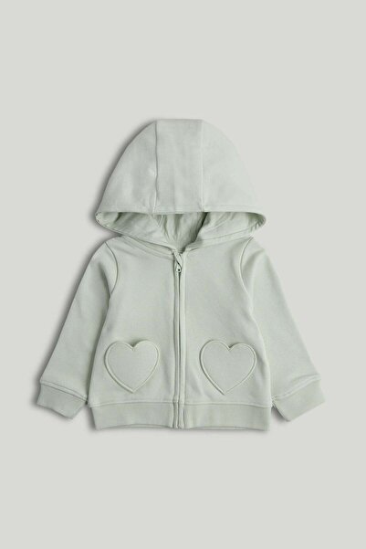 MOTHERCARE Green Zip-Up Hoodie