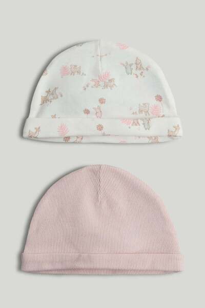 MOTHERCARE 2 Pack My First Pink Baby Hats