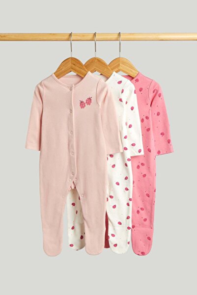 MOTHERCARE 3 قطع من بدلات النوم راسبيري