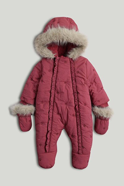 MOTHERCARE Rose Embroidered Snowsuit