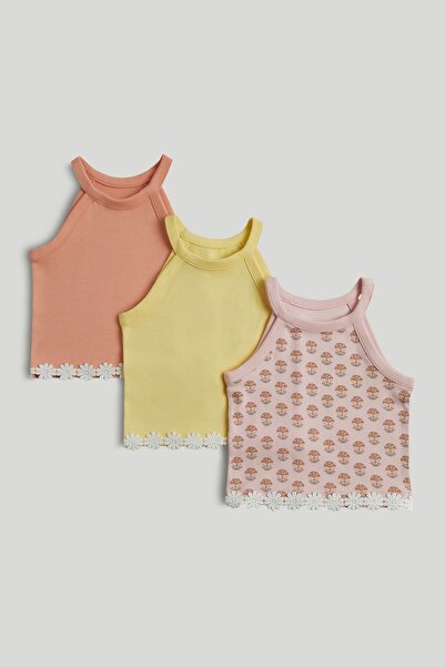 MOTHERCARE 3 Pack Ribbed Vest T-Shirts