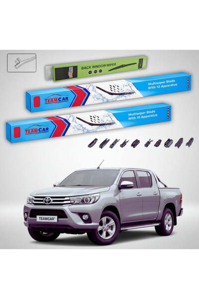 TEAMCAR Toyota Hilux Gen VIII Pick-up 2015-present | Front and Rear Set Flat ...