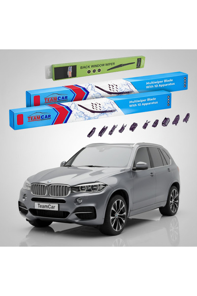 TEAMCAR Wipers BMW X5 (F15) 2013-2018 | Front and Rear Set Flat Premium – Tea...