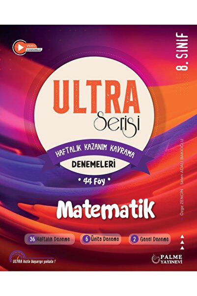 Palme Yayınevi 8. Sınıf Ultra Serisi Matematik Denemeleri 44 Föy