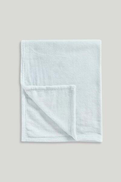 MOTHERCARE Blue Fleece Blanket (Moses Basket/Crib/Pram)