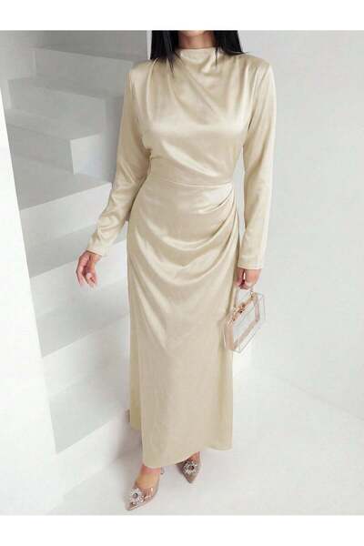 Sheya Rochie maxi, bej - XL