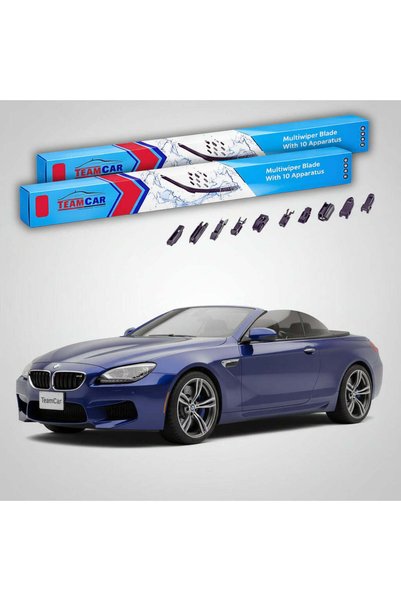 TEAMCAR BMW M6 Cabriolet (F12) 2013-2018 Wiper Blades | Front Set Flat Premiu...