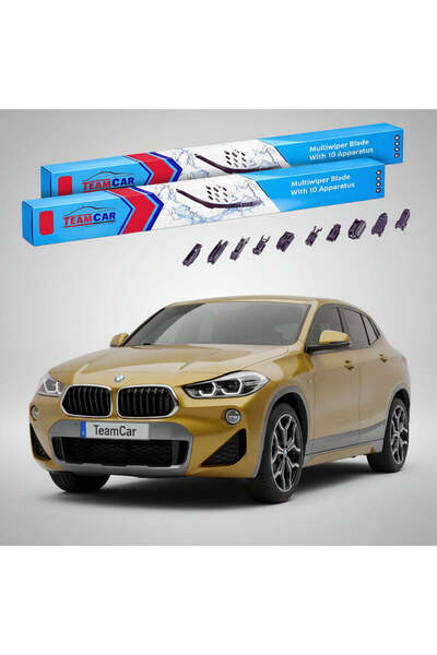 TEAMCAR BMW X2 (F39) 2017-2023 Μάκτρα Υαλοκαθαριστήρων |   Σετ Premium Εμπρόσ...