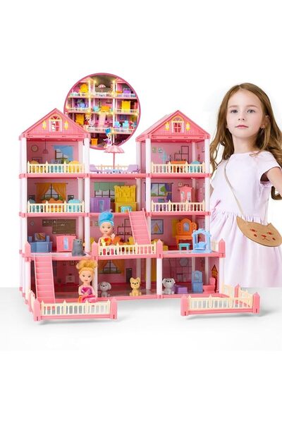UANDME Doll Houses for Girls, Dream Dollhouse Pretend-Play DIY Playhouse Kit ...