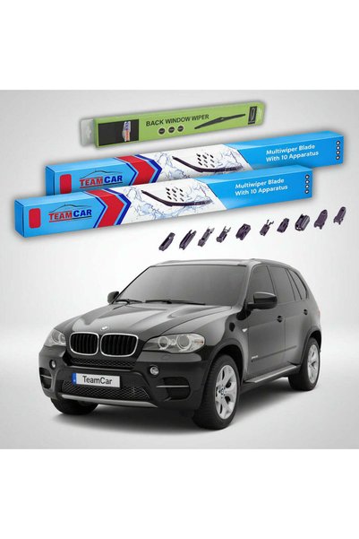 TEAMCAR Wipers BMW X5 (E70) 2006-2011 | Front and Rear Set Flat Premium – Tea...