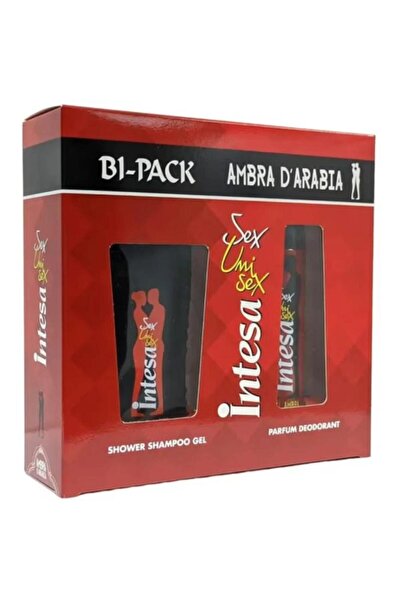 Intesa Set 2 x Caseta Cadou Bi-Pack Ambra, Deodorant si Gel de Dus, 2 Bucati
