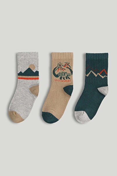MOTHERCARE 3 Pack Dinosaur Socks